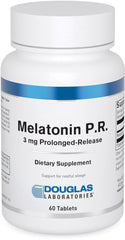 Douglas Laboratories Melatonin Prolonged Release bottle front view for restful sleep support.
