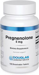 Douglas Laboratories Pregnenolone 5 mg bottle with scored tablets for everyday hormonal support.