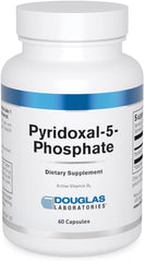 Douglas Laboratories Pyridoxal-5-Phosphate bottle on white background, supporting cardiovascular and nervous system wellness.