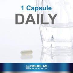 Douglas Laboratories Pyridoxal-5-Phosphate capsules closeup, smooth and swallowable daily supplement.