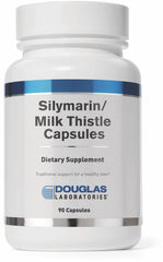 Douglas Laboratories Silymarin bottle front promotes liver support and quality extract
