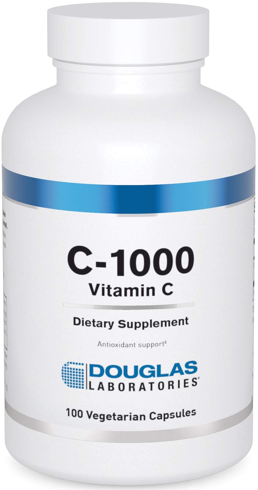 Douglas Laboratories C-1000 bottle for daily vitamin C support of skin and vessels.