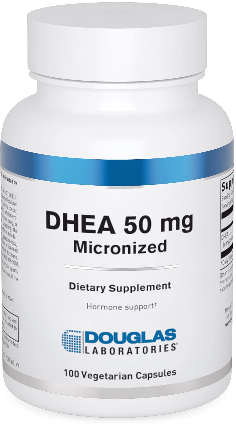 Douglas Laboratories DHEA capsules bottle showing hormone balance potential