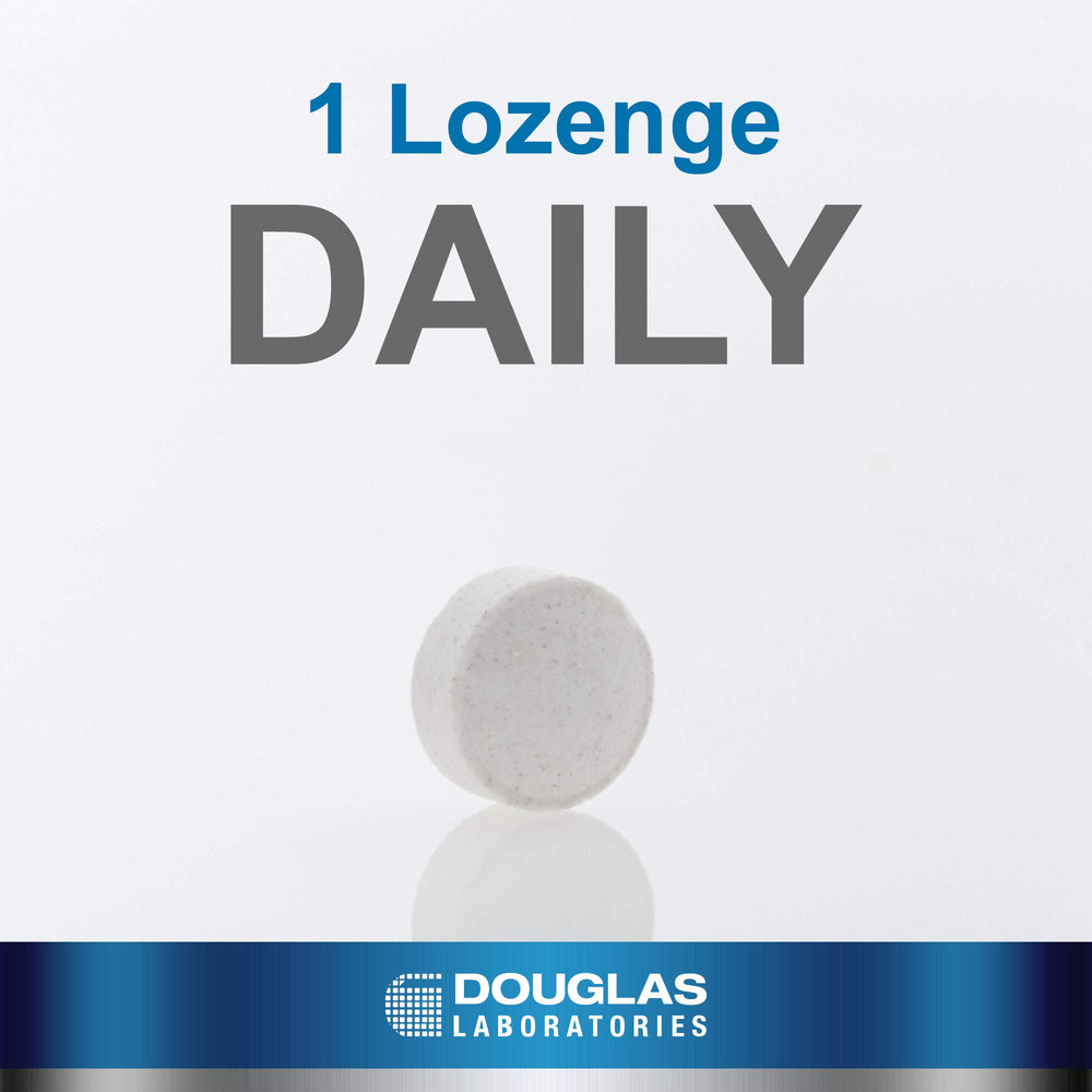 Douglas Laboratories Methyl B12 Plus label closeup with ingredients for nutrient details.