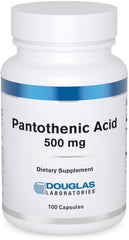 Douglas Laboratories Pantothenic Acid 500 mg bottle for energy support