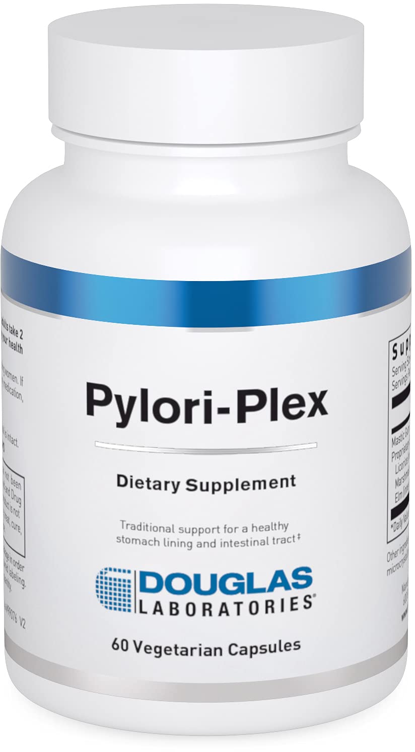 Douglas Laboratories Pylori-Plex bottle front for GI support.