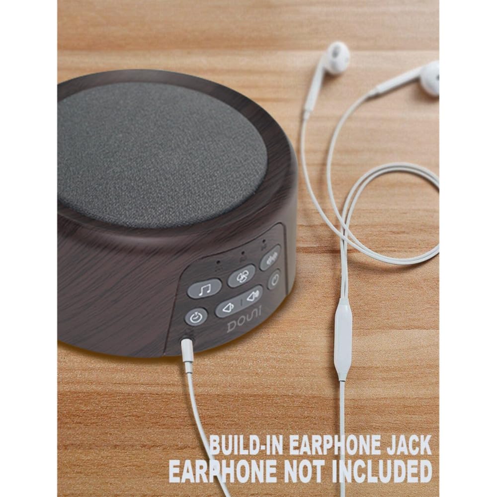 Douni on a bedside table or desk for easy sleep and focus support