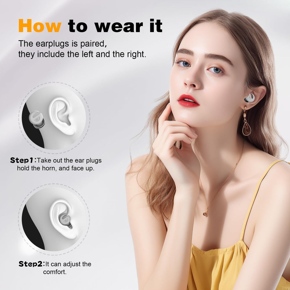 DOUTINGHAO ear plugs with ergonomic center for secure wear
