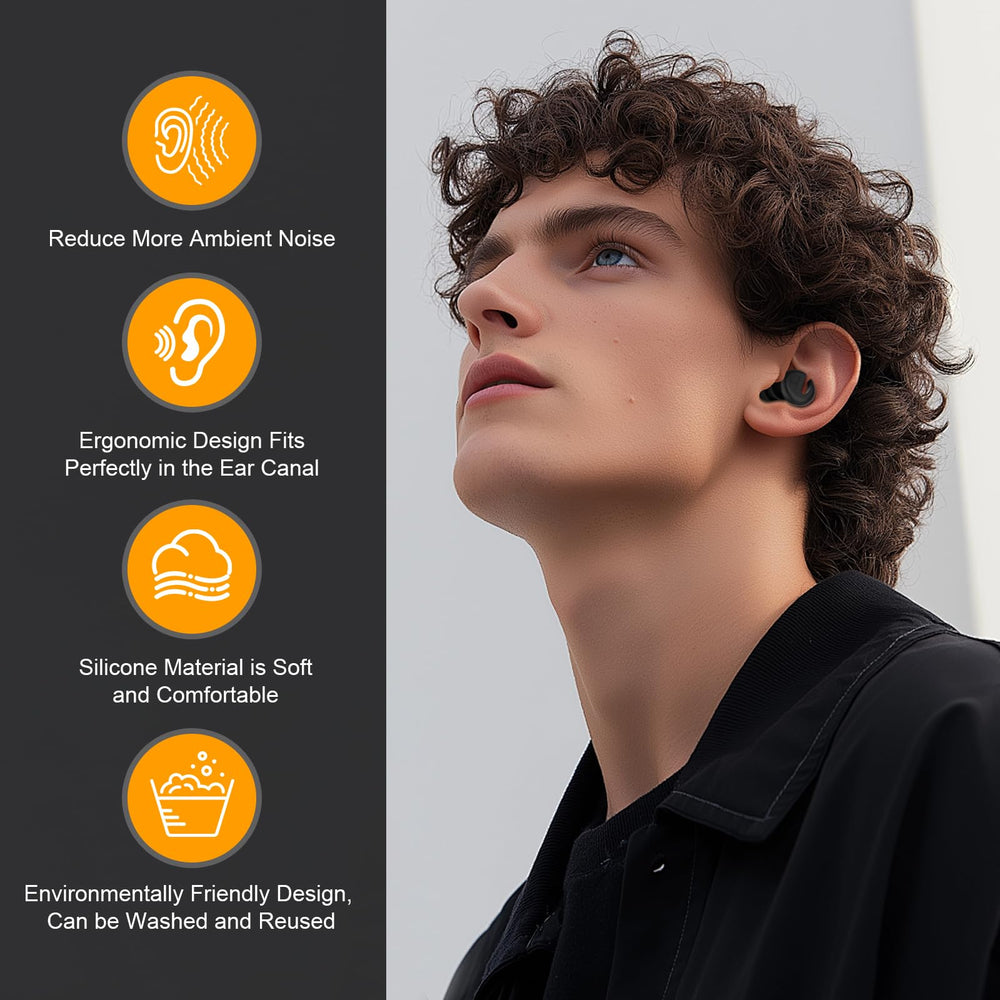 Reusable and easy to clean DOUTINGHAO ear plugs reduce waste and save money.