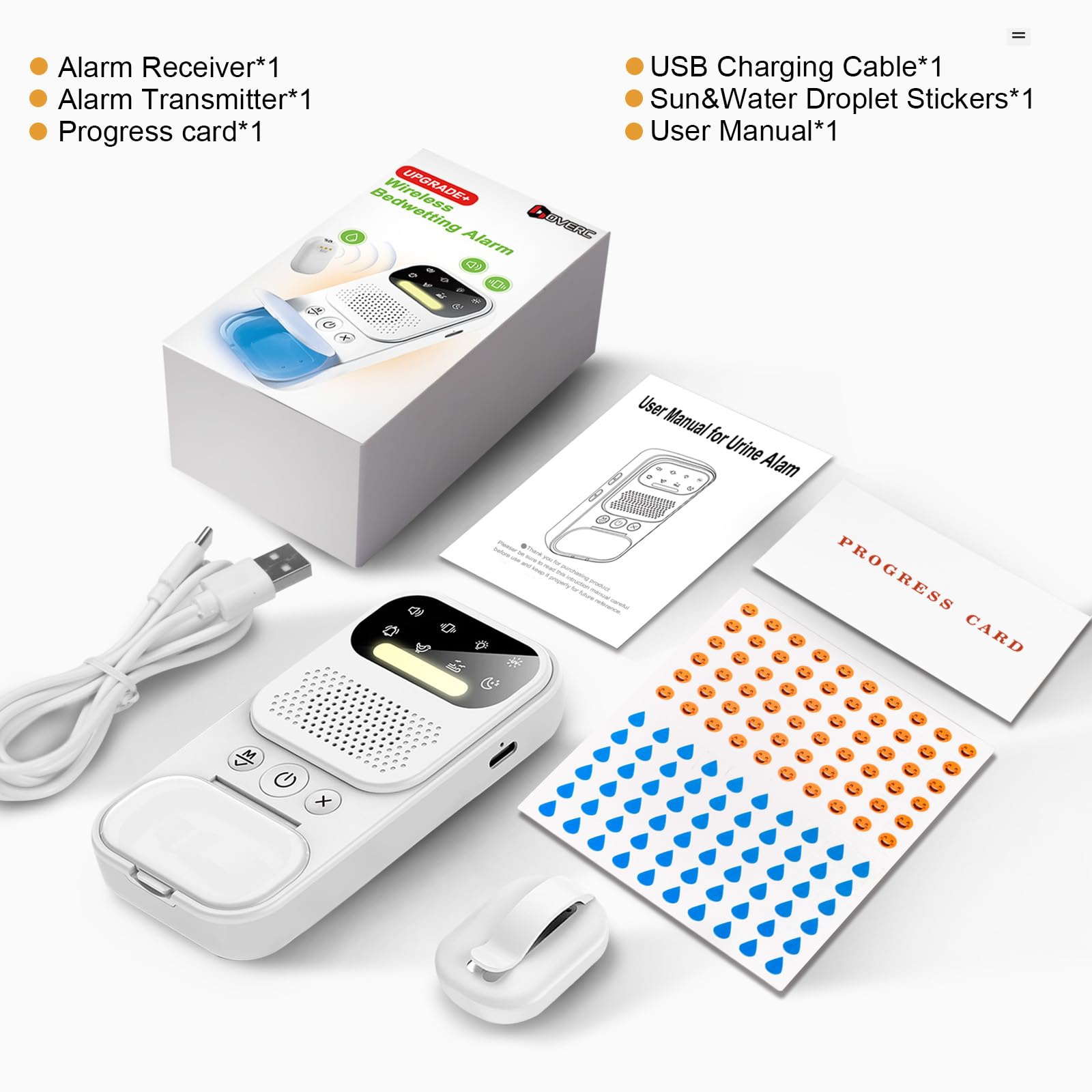 DOVERC compact design stays unobtrusive during sleep for kids.