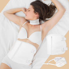 Dowceivm Castor Oil Pack Wrap with storage bag for mess-free oil therapy on the go