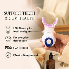 dpl blue light whitening support with whitening gels enhances stain handling