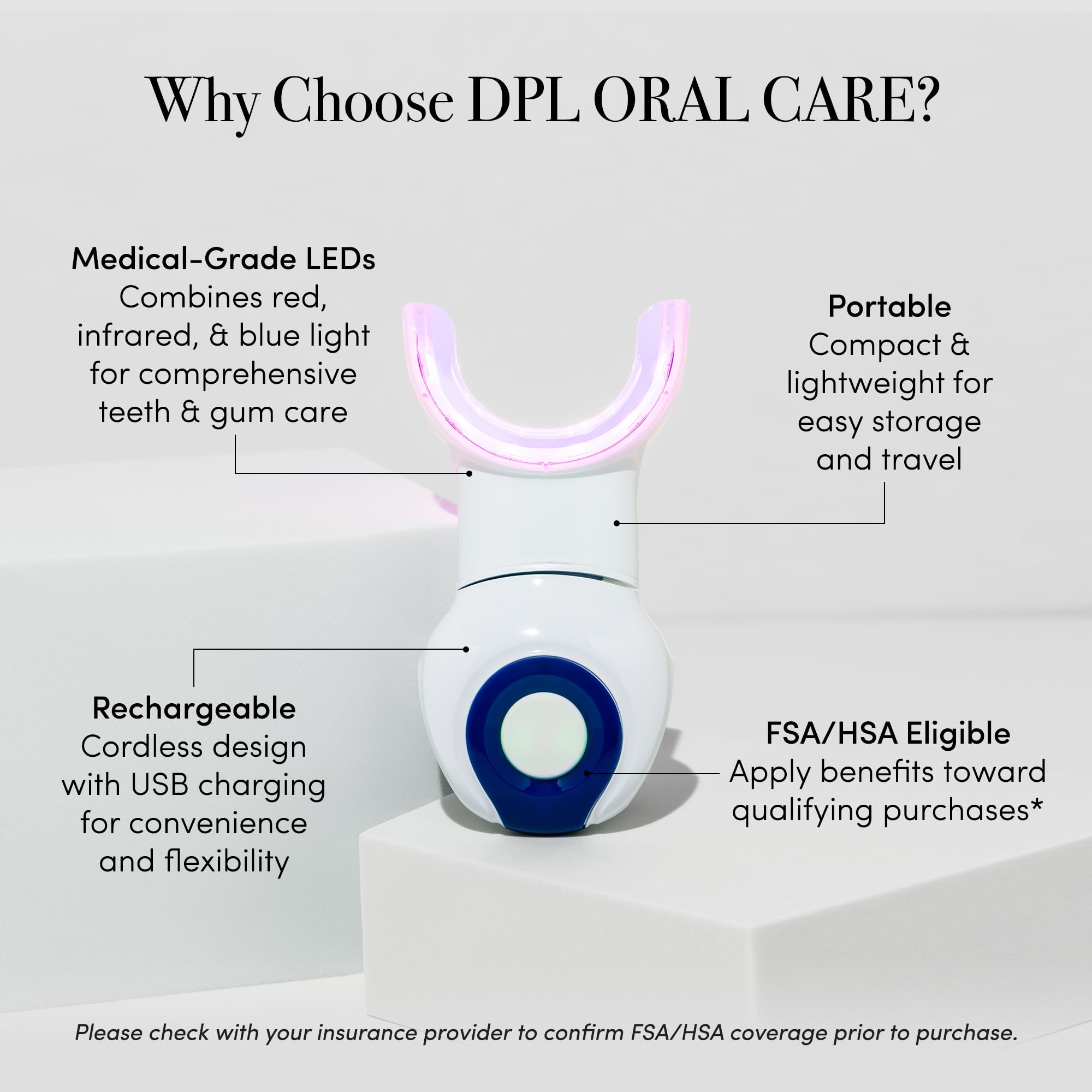 dpl soft silicone trays provide comfortable fit during therapy sessions