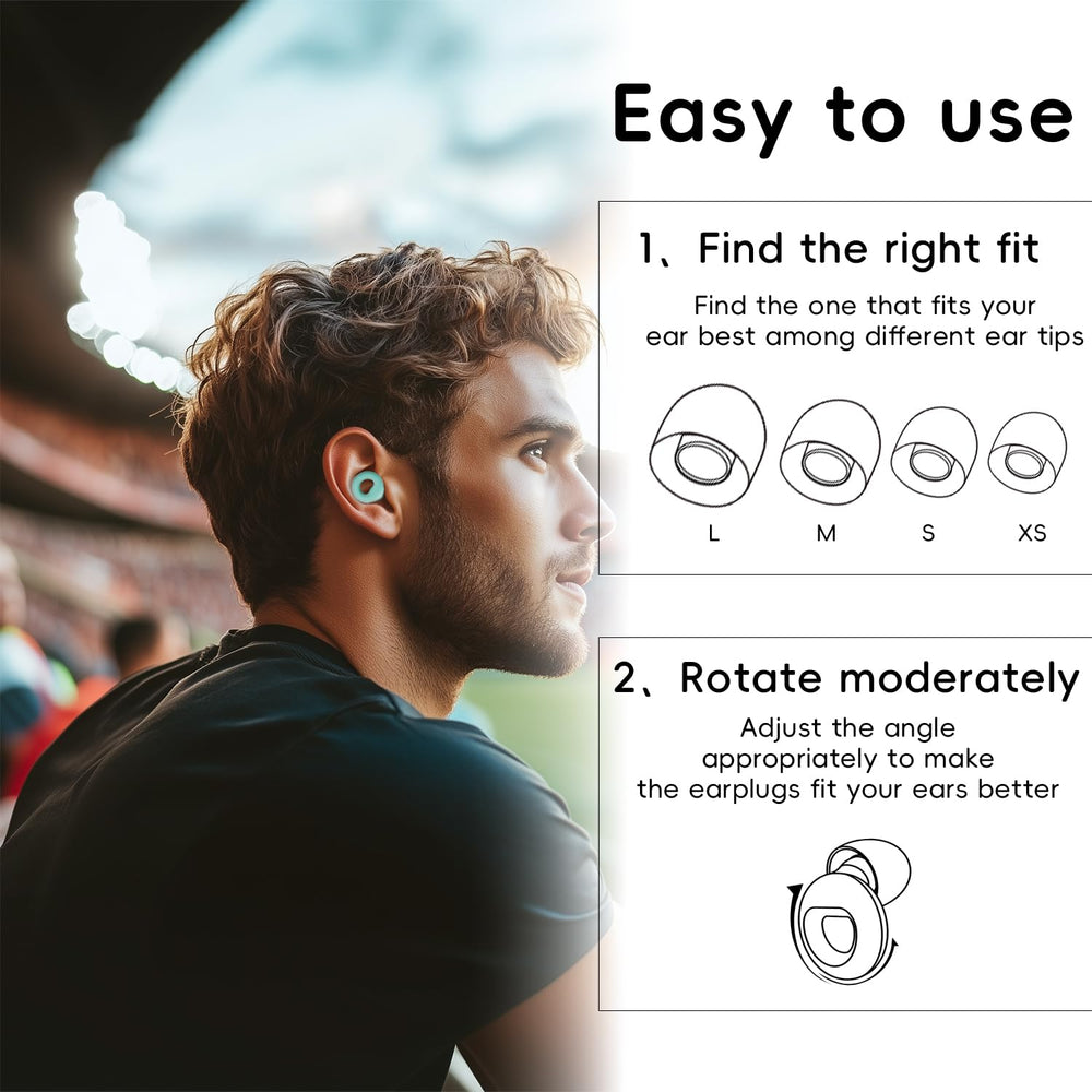 DPZZ soft silicone earplugs L for secure seal in noisy environments