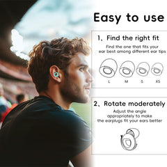 DPZZ soft silicone earplugs L for secure seal in noisy environments
