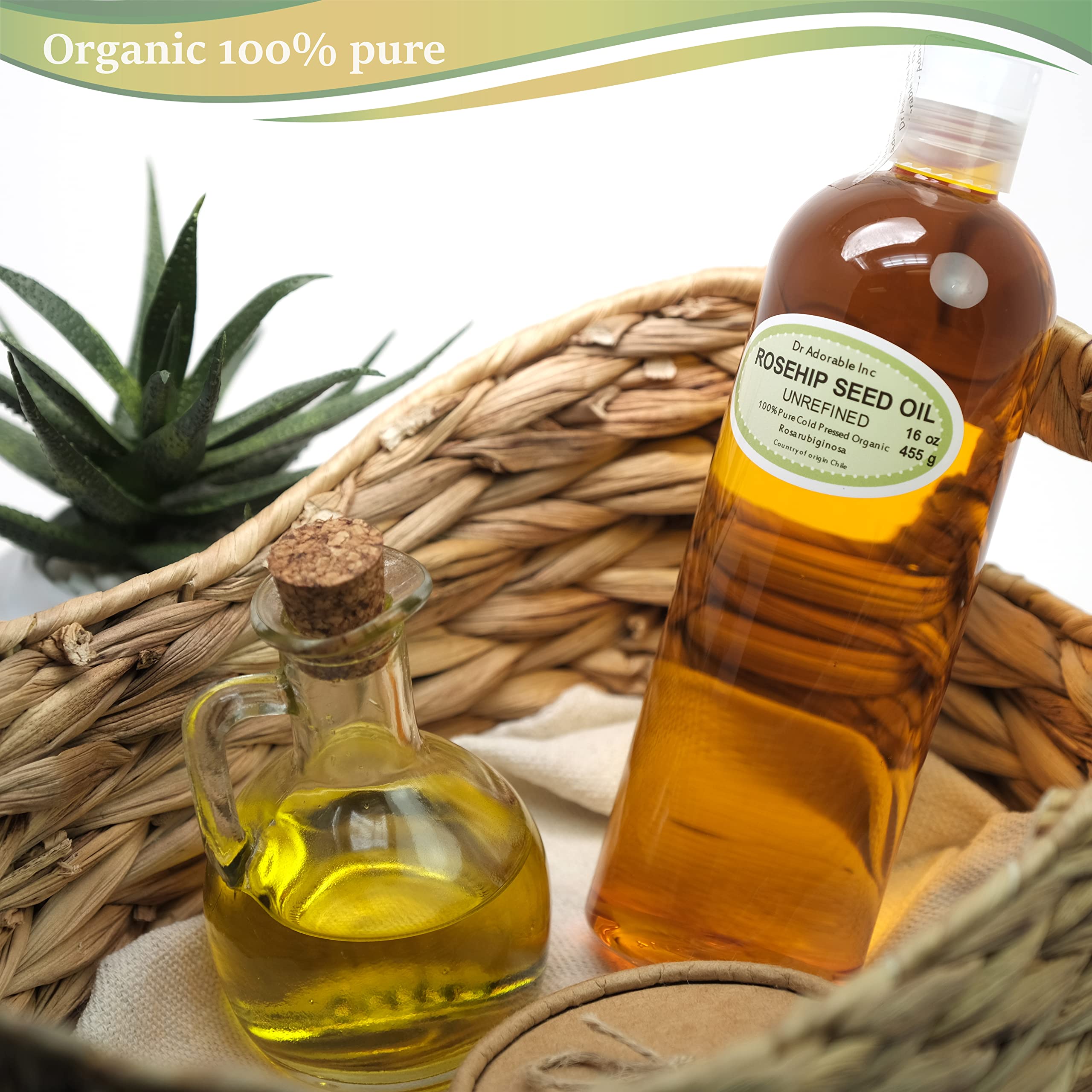 Dr Adorable Rosehip Oil pour demonstrates easy application and fast absorption.