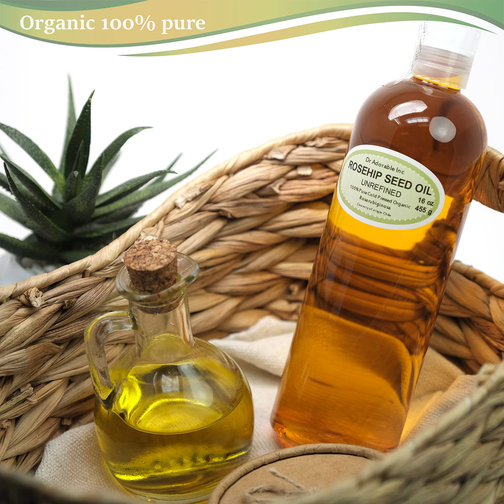 Dr Adorable Rosehip Oil pour demonstrates easy application and fast absorption.