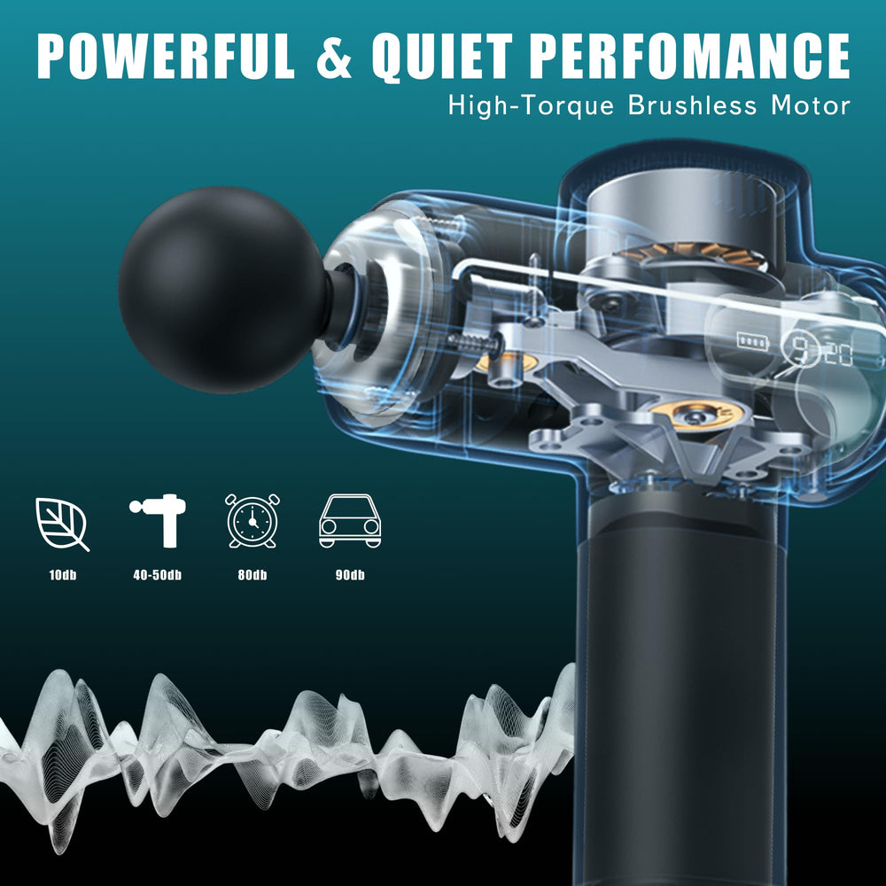 Dr. Aid massage gun six-hour battery supports extended sessions