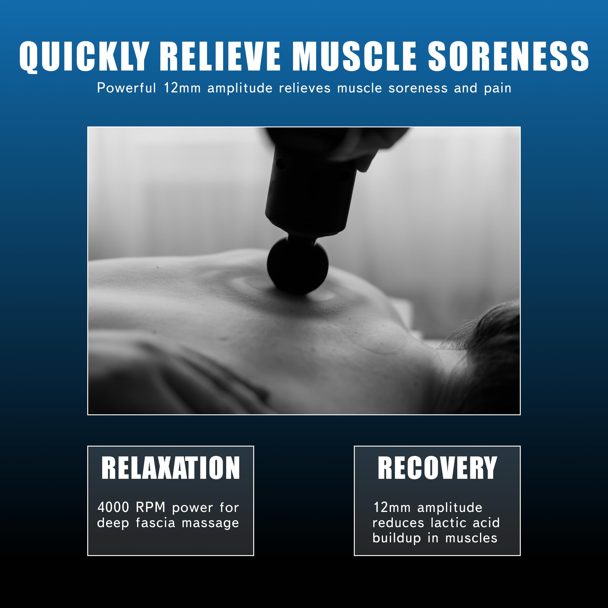 Dr. Aid massage gun compact design fits gym bags