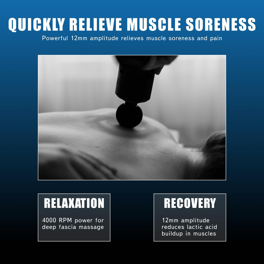 Dr. Aid massage gun compact design fits gym bags