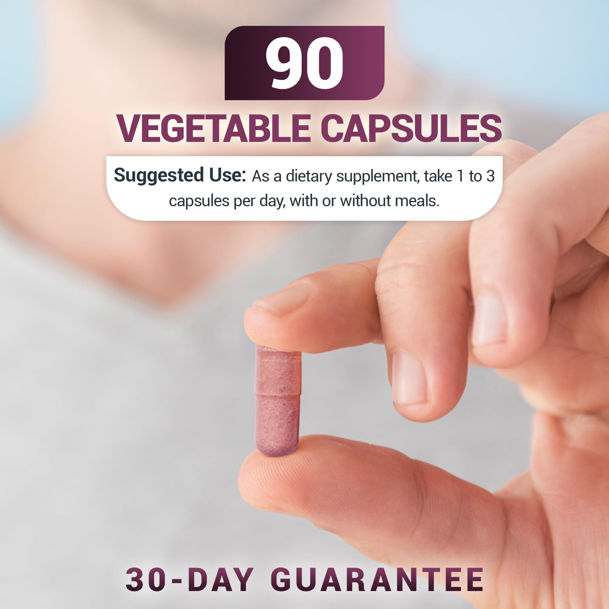 Label detail with dosage and 4-in-1 immune support benefits.