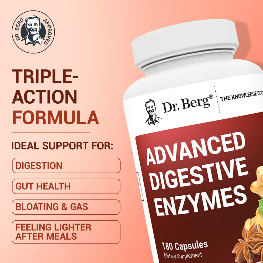 Close-up of Dr. Berg capsules pouring to illustrate meal dosing