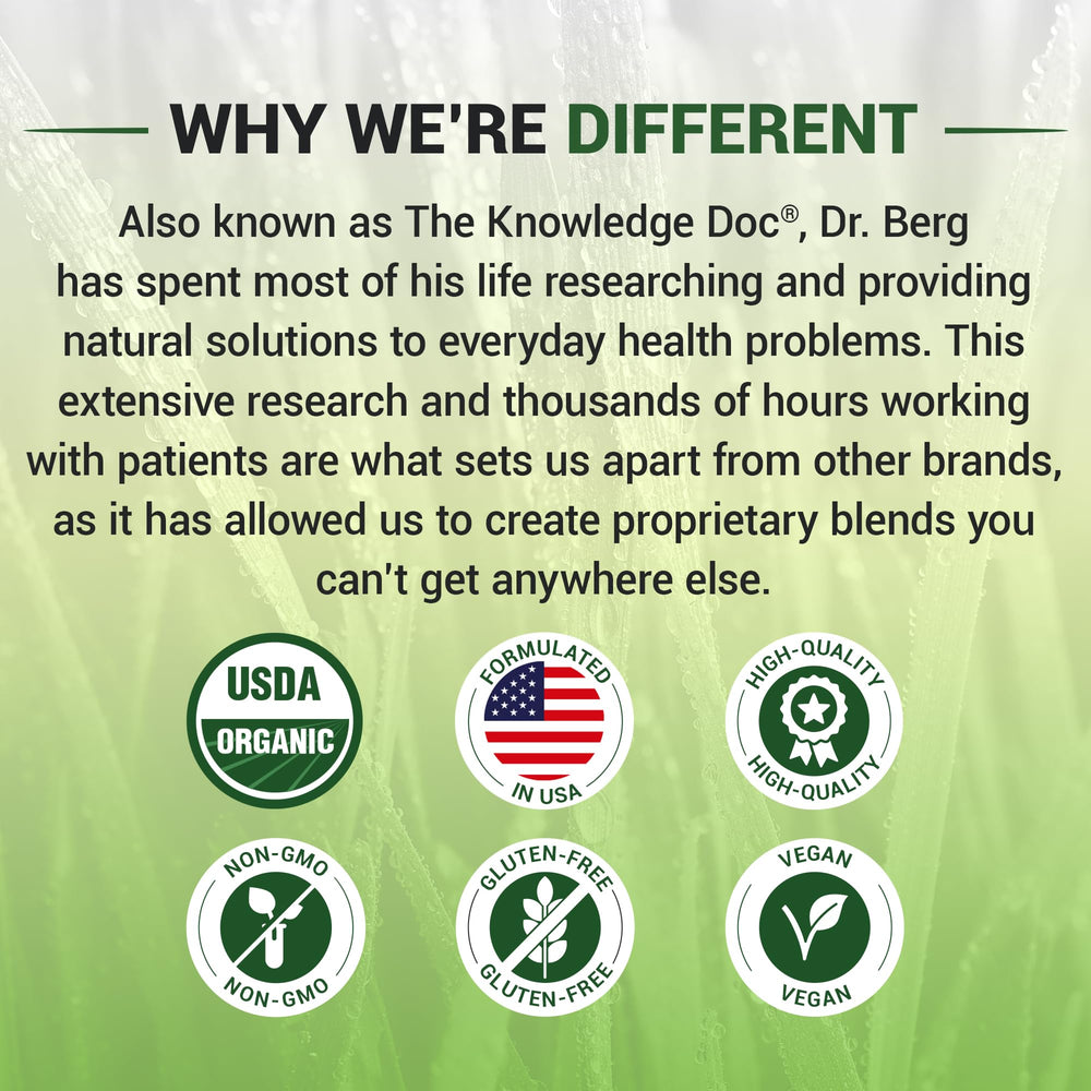 Daily greens routine idea: adding Dr. Berg powder to your shakes for consistency.