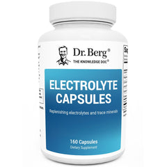 Dr. Berg Electrolyte Capsules bottle front view for hydration support.