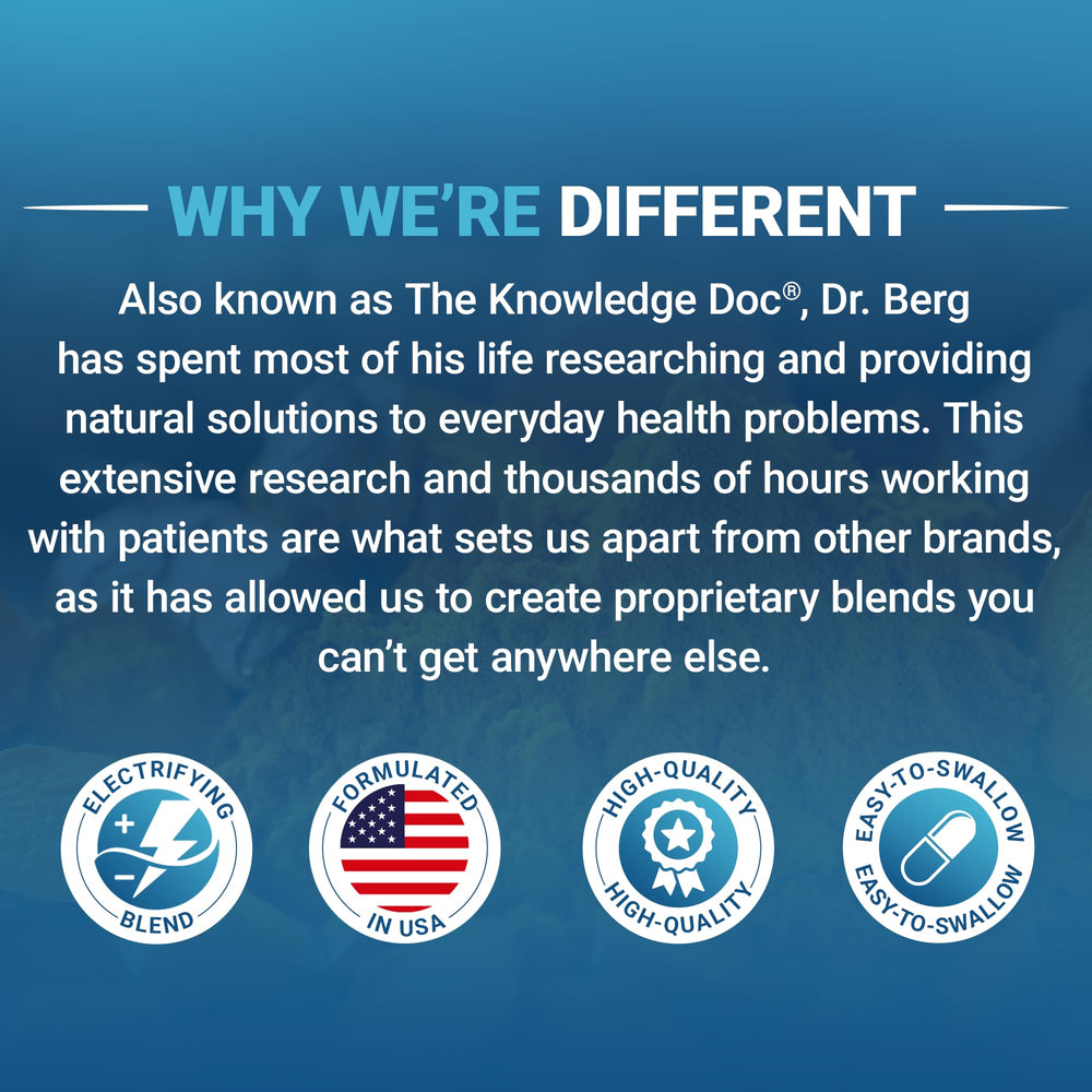 30-day money-back guarantee sticker on Dr. Berg product.
