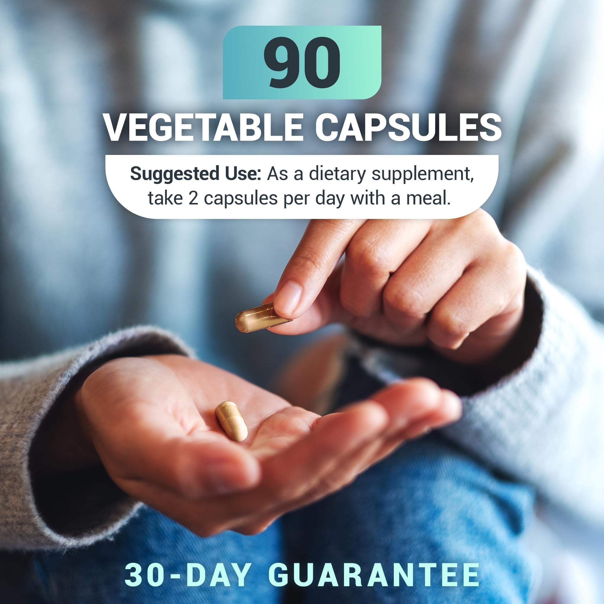 Dr. Berg 30-day guarantee badge on packaging