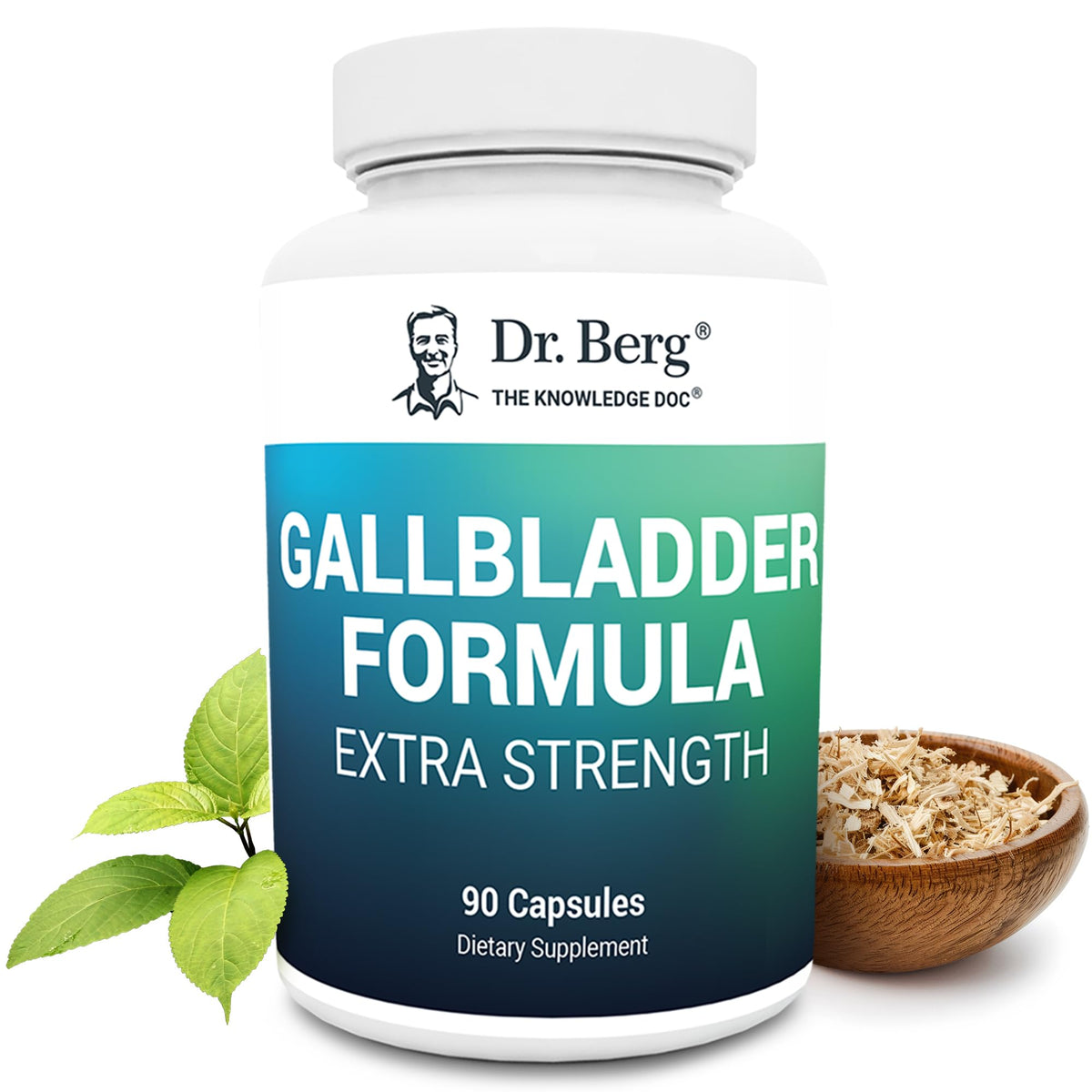 Dr. Berg Gallbladder Formula ox bile powder visual highlighting fat digestion support