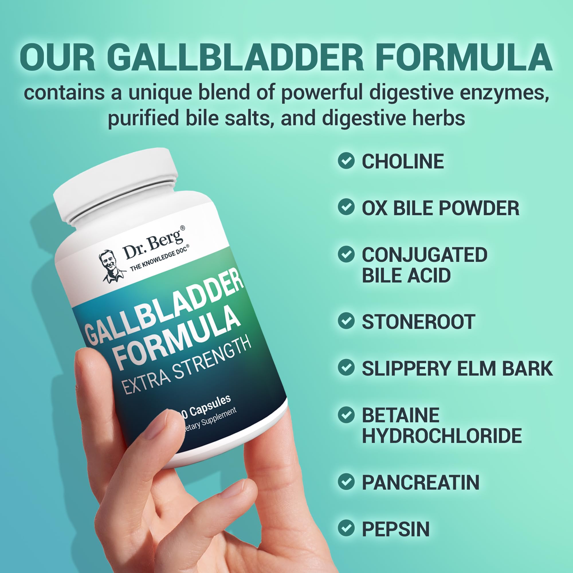Dr. Berg Gallbladder Formula ingredients from global farms highlighted for quality