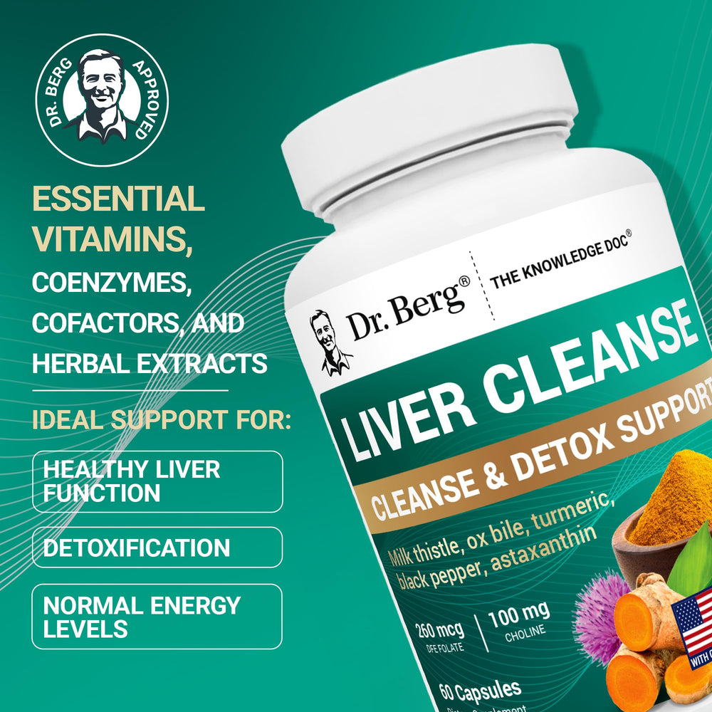 Dr. Berg Liver Cleanse milk thistle component showcasing natural ingredients