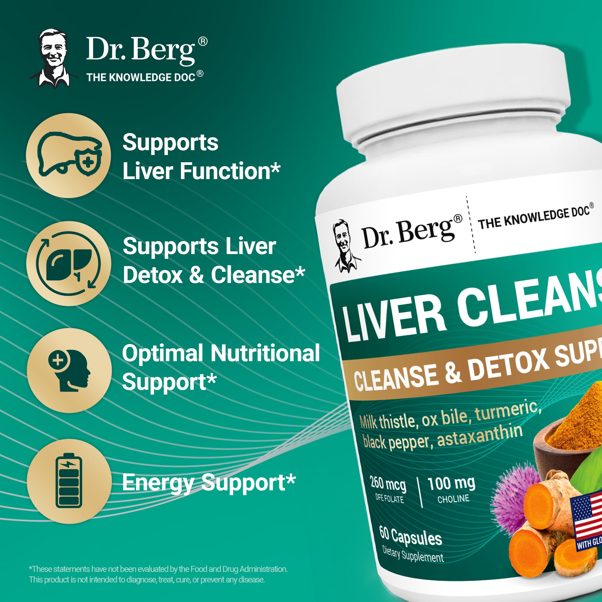 Dr. Berg Liver Cleanse ox bile visual detail for digestion support