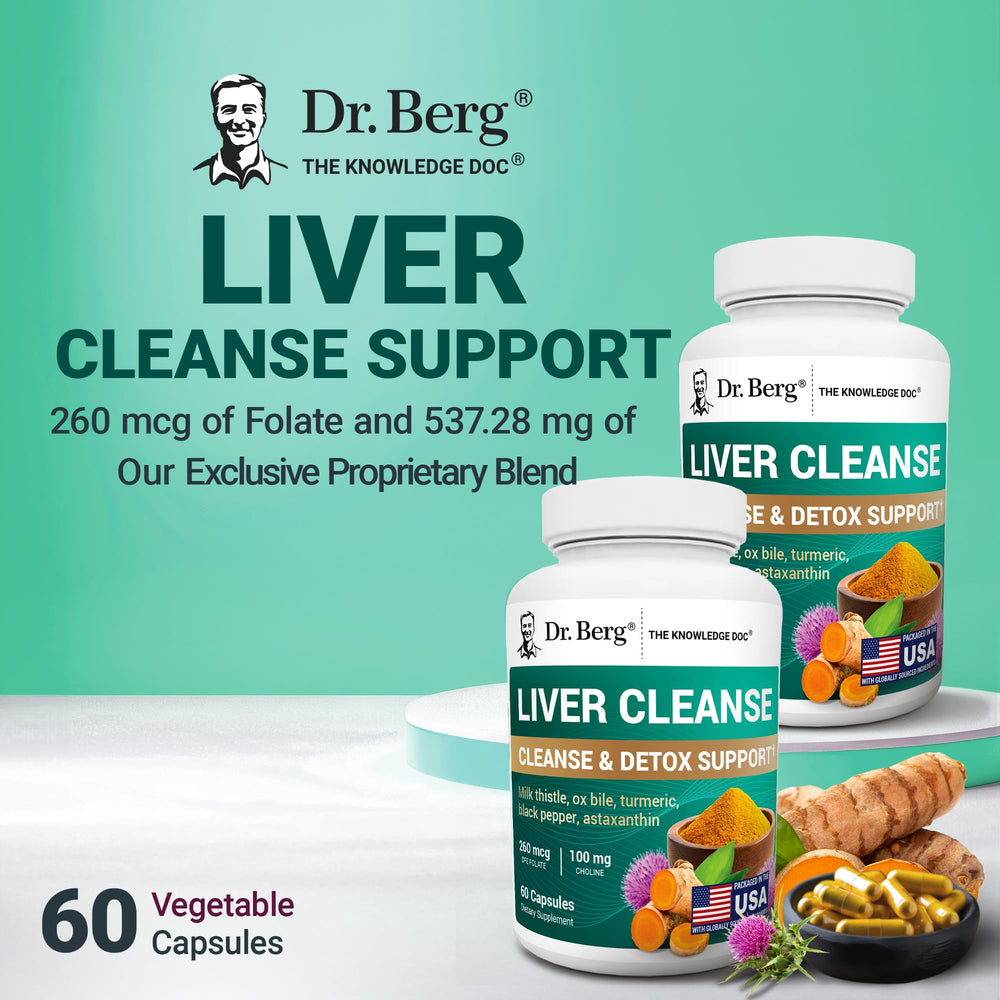 Dr. Berg Liver Cleanse turmeric root accent illustrating spice blend