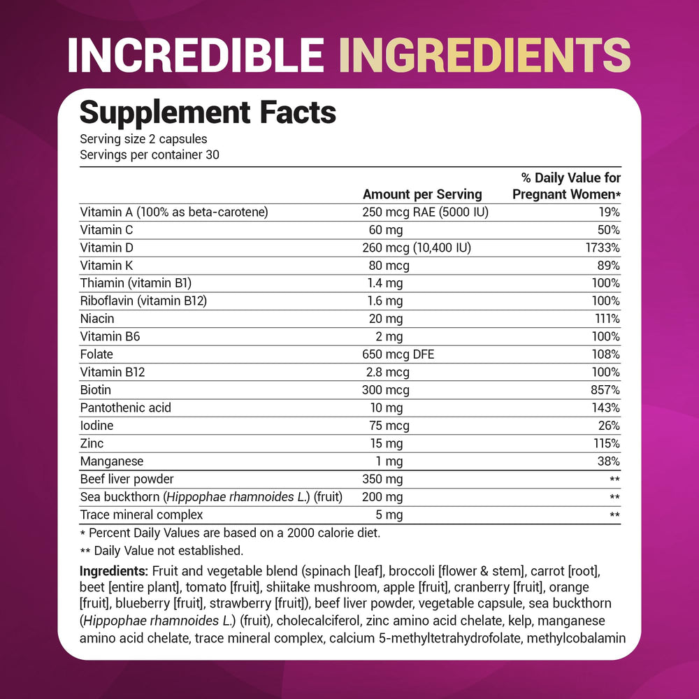 Dr. Berg prenatal omega supplement capsules and ingredients emphasis