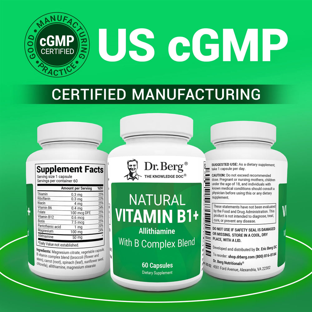 Dr. Berg Nutritionals packaging front with product name and 60 capsules.
