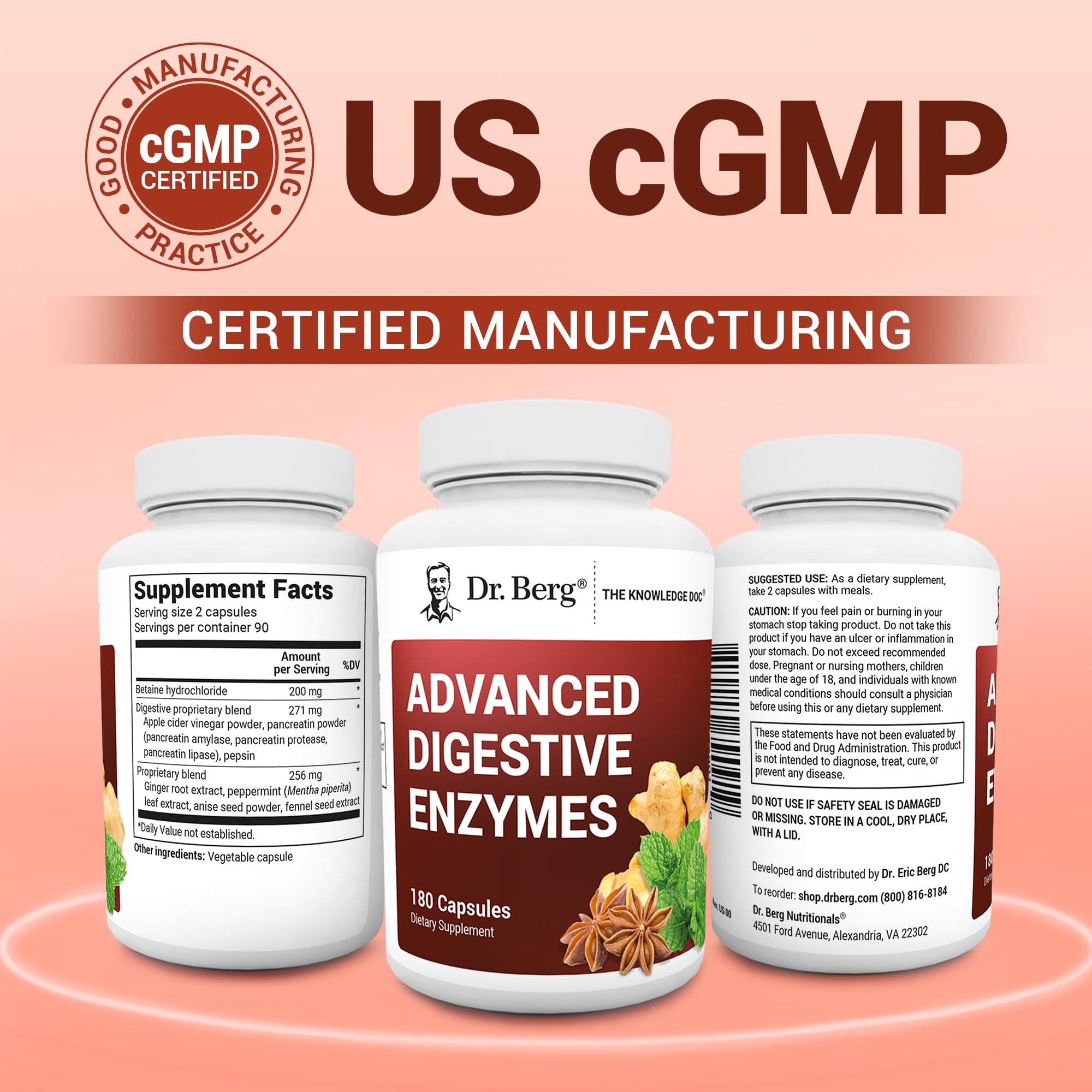 Dr. Berg Peppermint Leaf close-up with aroma and gut comfort