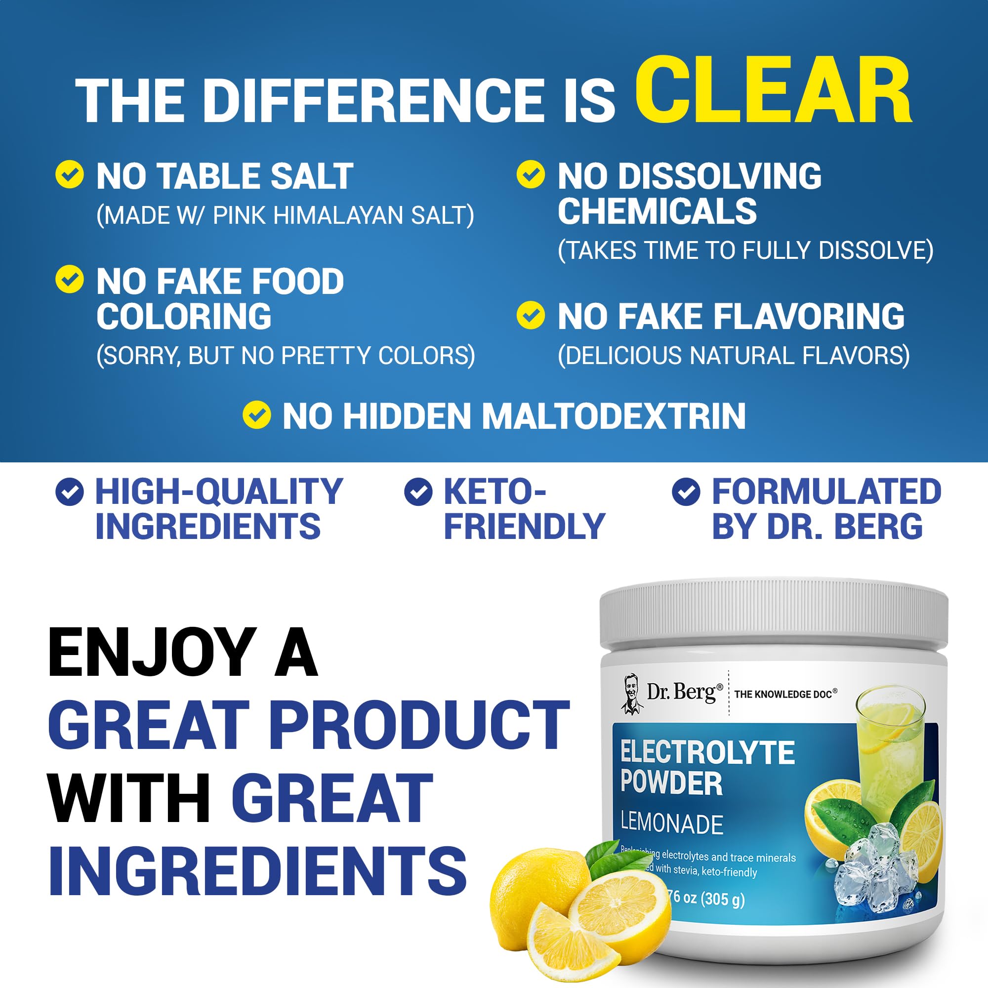Dr. Berg Pink Himalayan salt detail highlighting mineral source.
