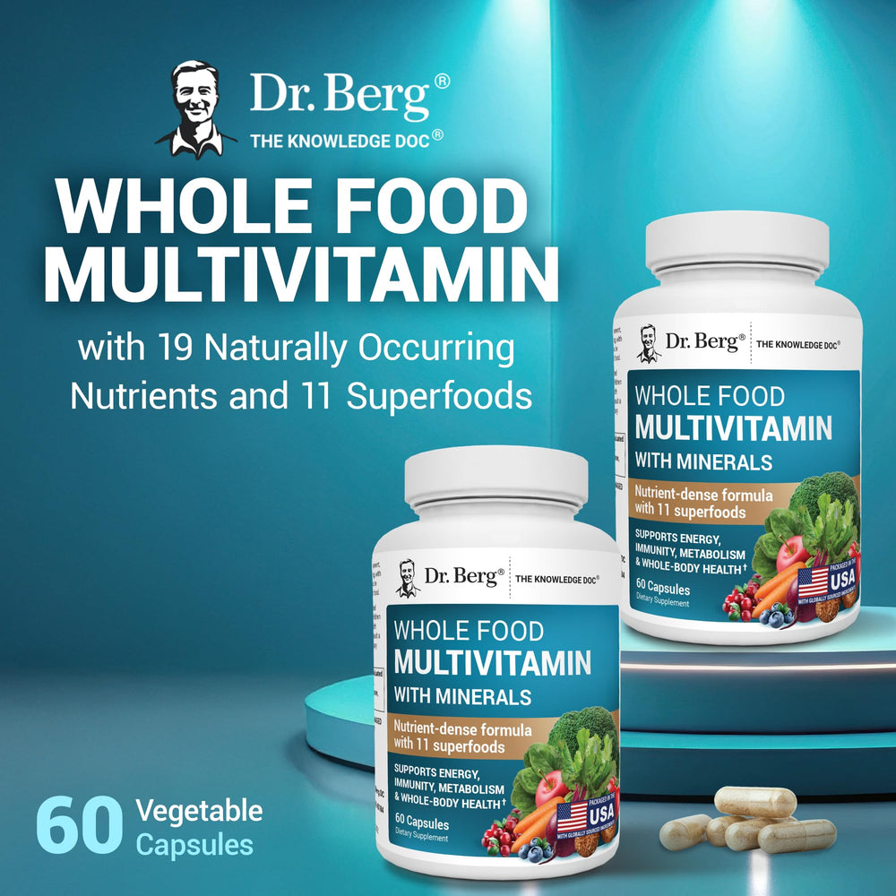 Dr. Berg proprietary blends displayed as distinctive high-quality ingredient combinations