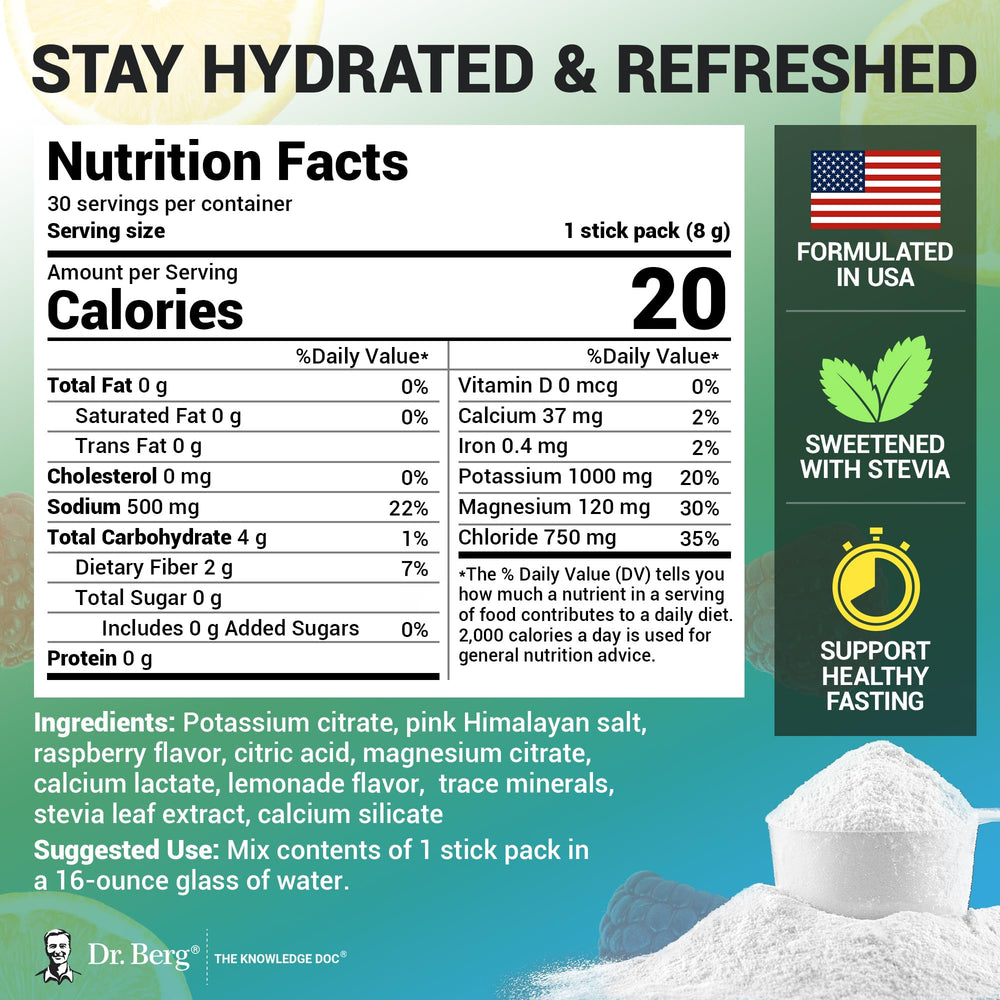Raspberry lemon flavor hydration powder enhances taste during training.