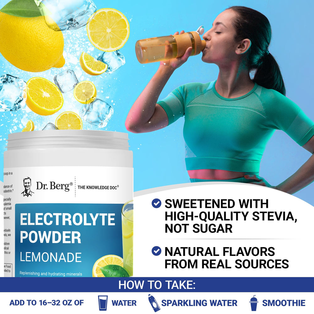 Dr. Berg Zero Sugar Hydration Lemonade packaging front view