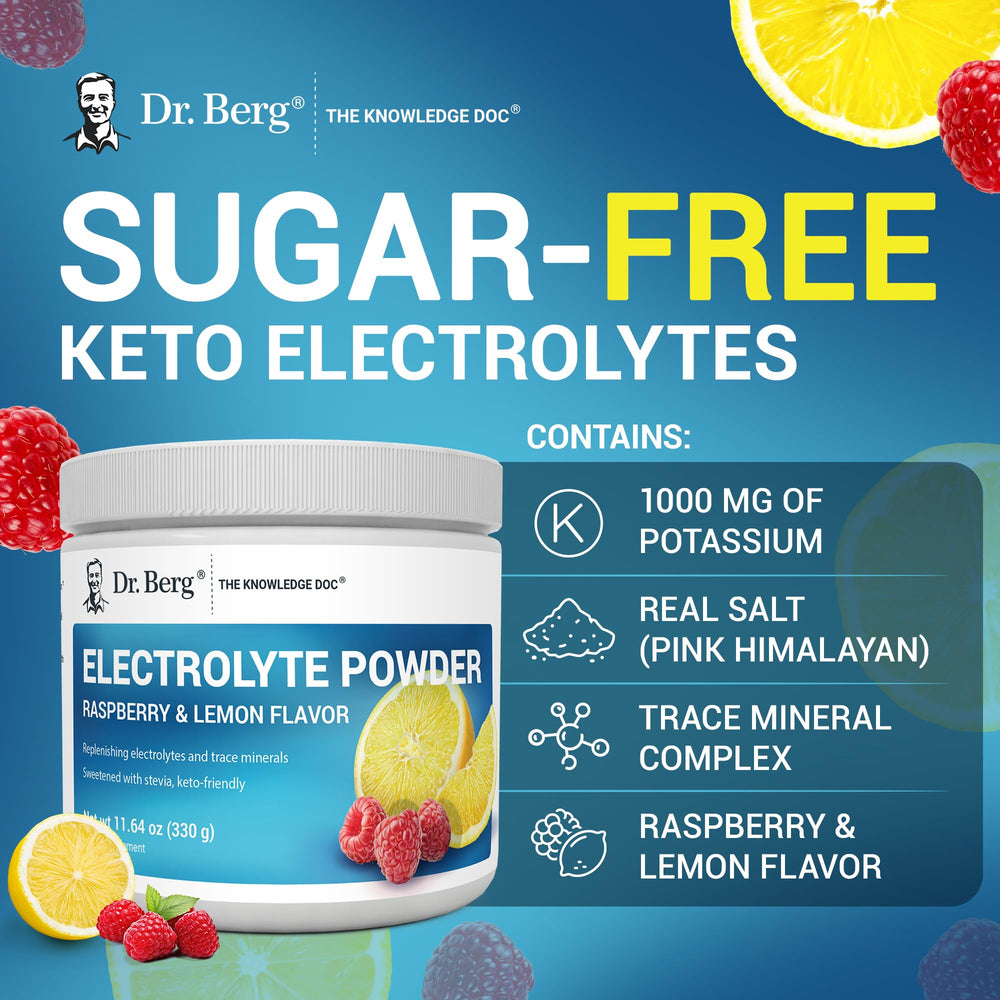 Dr. Berg Zero Sugar Hydration serving with 50 servings indicator