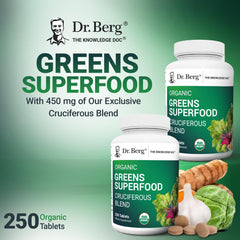 US manufacturing facility for Dr. Berg's Greens with GMP compliance sign