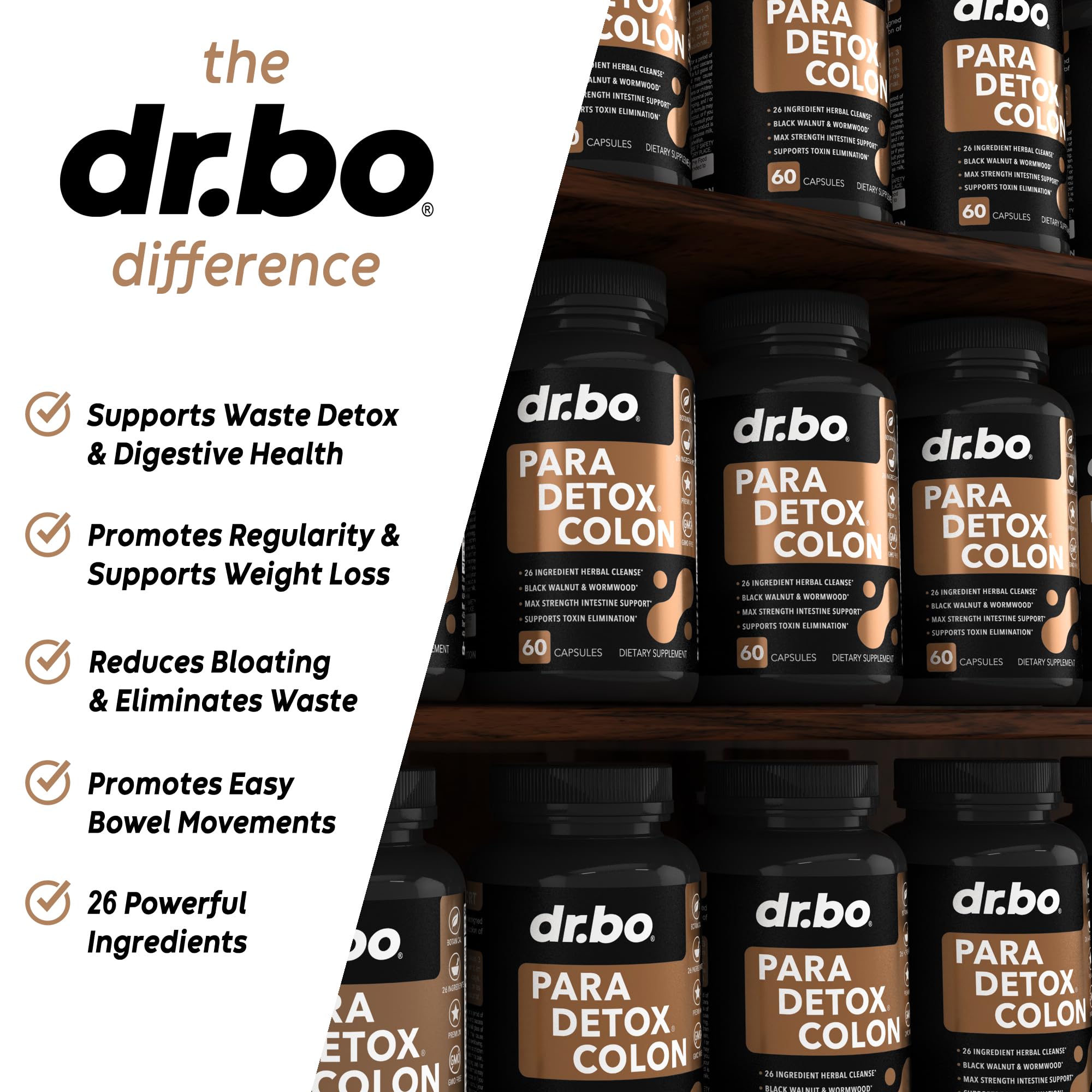 DR. BO Contiene aceite MCT: soporte para una detox suave.