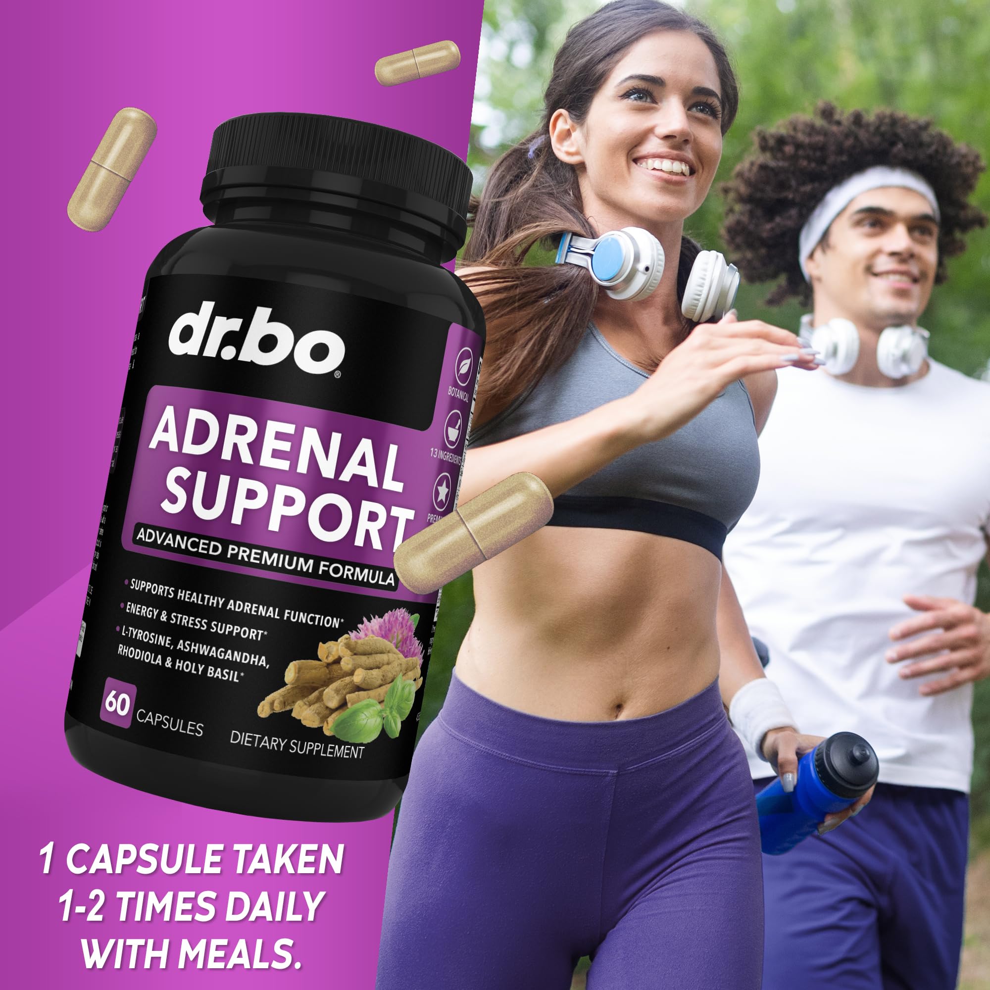 DR. BO Adrenal Support rhodiola roots in formula