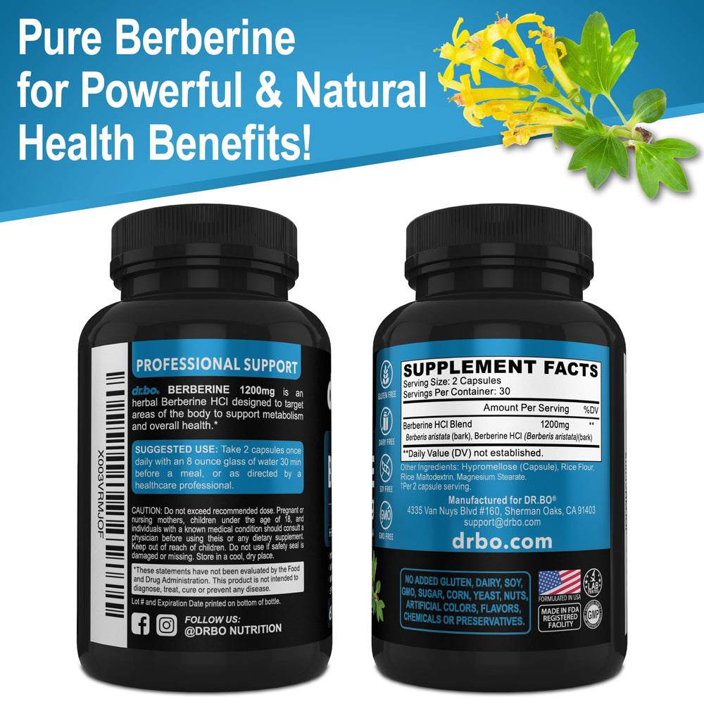 DR. BO Berberine eco-friendly packaging supports sustainability.