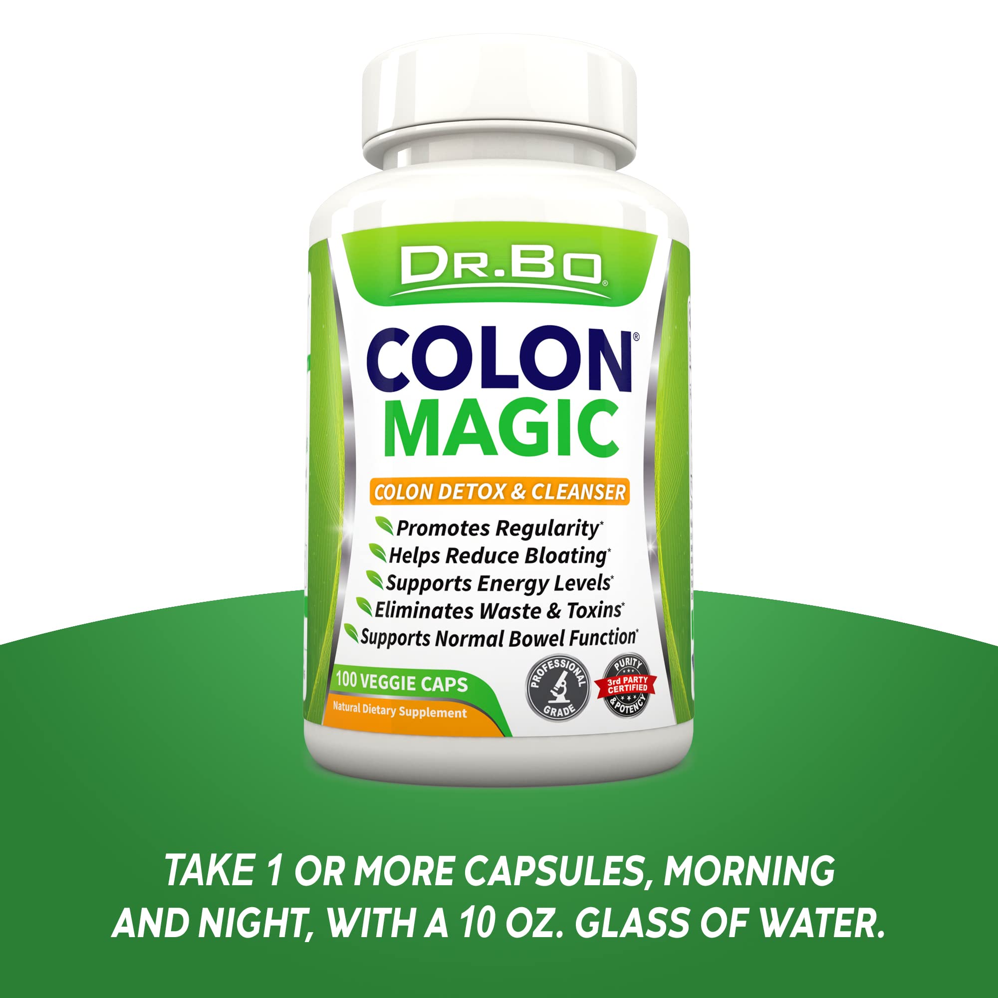 DR. BO Colon Cleanse ingredients blend emphasizes natural herbal detox