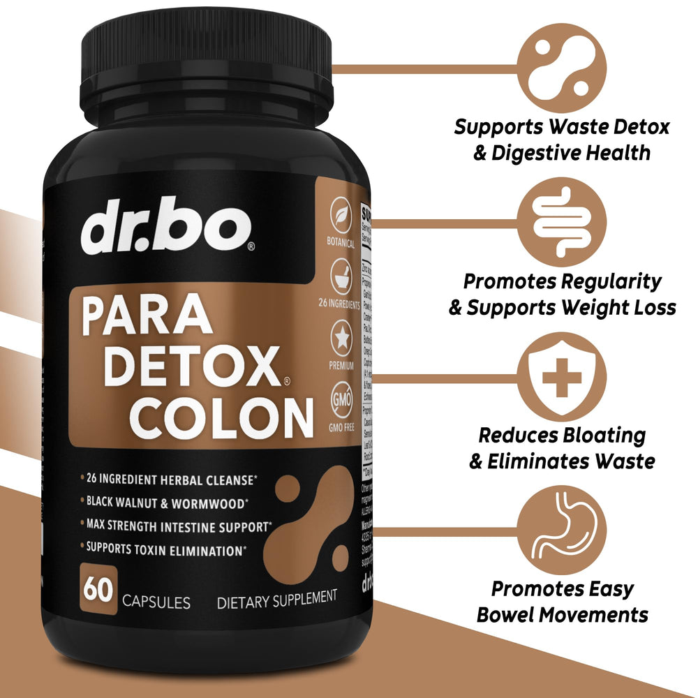 DR. BO Detox Intestinal Guard: tabletas en estuche para apoyo digestivo suave.