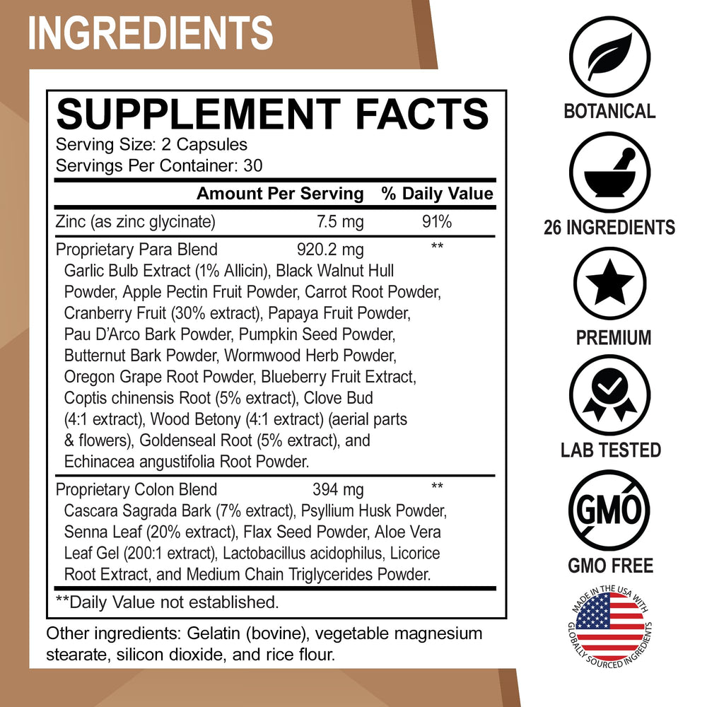 DR. BO Ingredientes clave: ajenjo, nuez negra y clavo para apoyo digestivo.